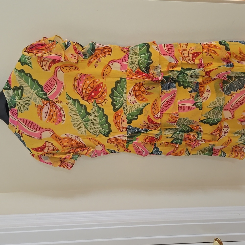 FARM RIO Colorful Floral Ruffle Dress - Picture 5 of 5